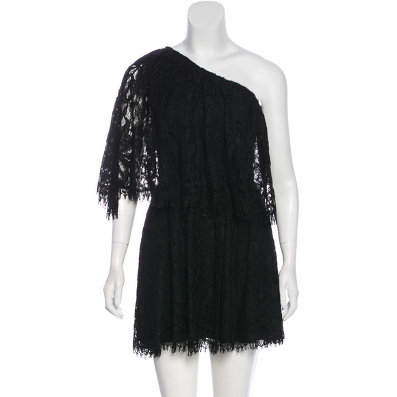 ALEXIS Maji Black One Shoulder Lace Dress NWT - Picture 3 of 10